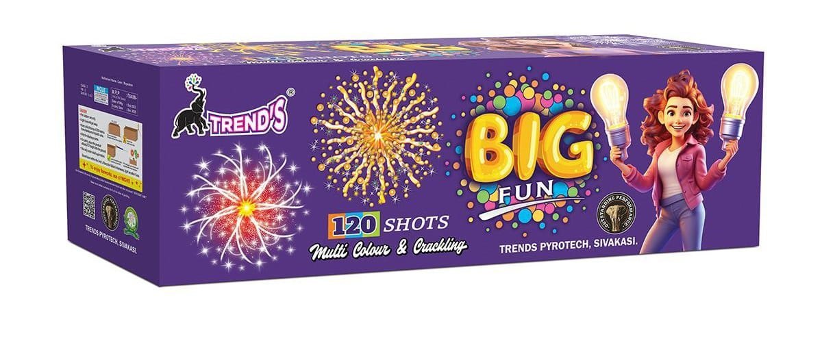 120 Shot Multi Colour